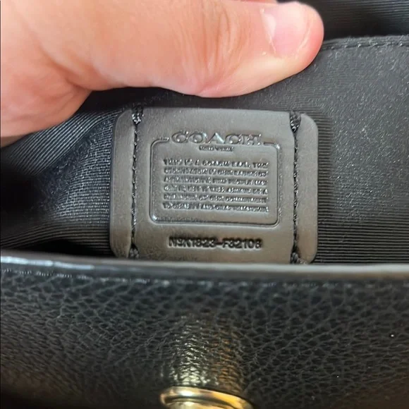 Coach Black Blake Flap Caryall Leather Satchel - Picture 12 of 16